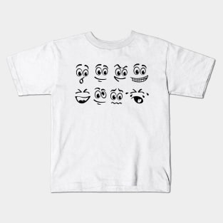 Emoji Face Kids T-Shirt